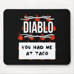 Tapis De Souris CHAUD SAUCES Groupe Halloween DIABLO SAUCE Vous M'