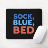Tapis De Souris Chaussette Bleue Lit Mème Drôle _1 (Avec souris)