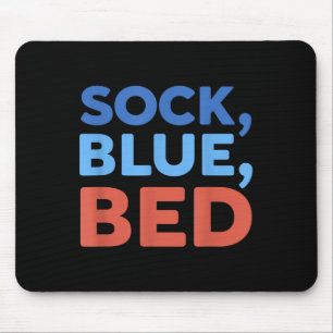 Tapis De Souris Chaussette Bleue Lit Mème Drôle _1 