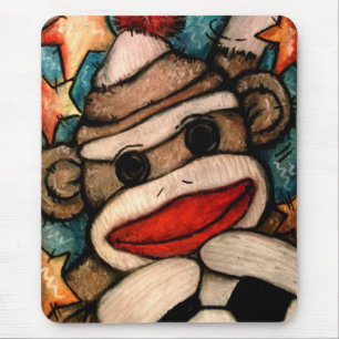 Tapis De Souris Chaussette-heu singe