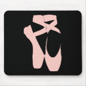 Tapis De Souris Chaussure de ballet rose danseur de ballet (Devant)