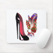 Tapis De Souris Chaussure et bouquet stylets noirs (Avec souris)