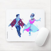 Tapis De Souris chaussures de selle de jupe de caniche de rose de (Avec souris)