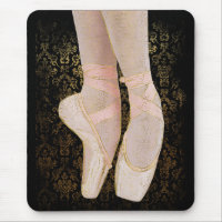 Chaussures de talon de ballet - Or rose noir