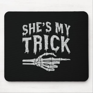 Tapis De Souris Chaussures Mon Trick Skeleton Correspondant Couple