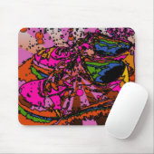Tapis De Souris Chaussures psychédéliques Mousepad (Avec souris)