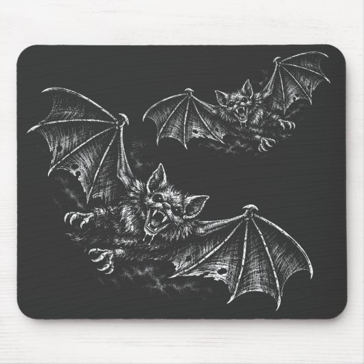 Tapis De Souris Chauve-souris plongeante - par BurnsInHell (Devant)