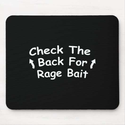 Tapis De Souris Check Back For Rage Bait Funny Meme Gift  (Devant)