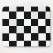 Tapis De Souris Checkered noir et blanc (Devant)