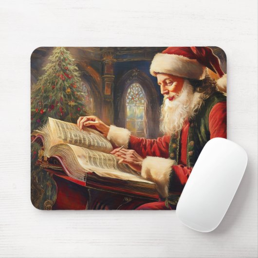 Tapis De Souris Checking his list, checking it twice (Avec souris)