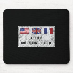 Tapis De Souris Checkpoint Charlie Guerre froide Berlin Mur Est Al