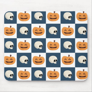 Tapis De Souris Checks de Skulls et Pumkins