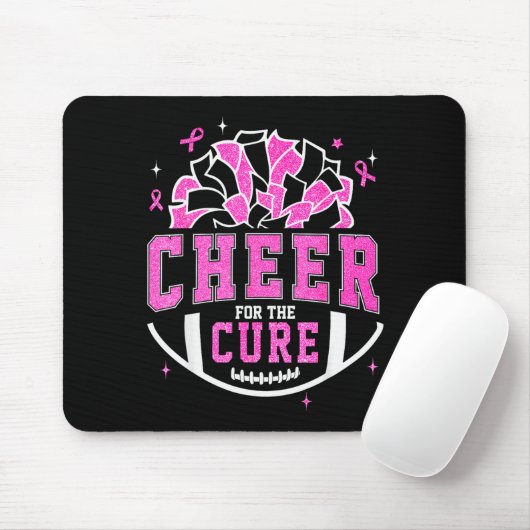 Tapis De Souris Cheer For The Breast Cancer Awareness Cheerleader (Avec souris)