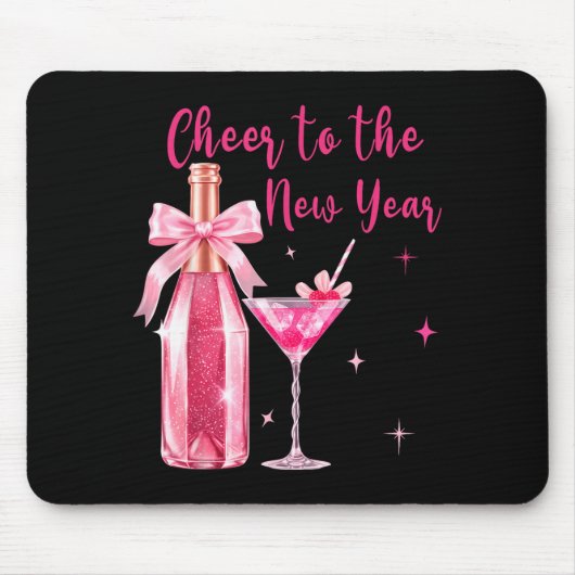 Tapis De Souris Cheer To The New Year Happy New Year 2026 Party Gi (Devant)