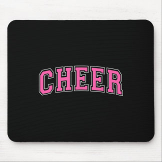 Tapis De Souris Cheer Varsity Pink And White Cheerleader Cheerlead
