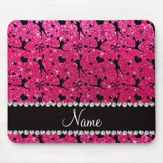 Tapis De Souris Cheerleading nommé fait sur commande de parties (Devant)