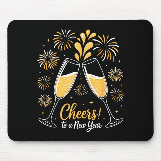 Tapis De Souris Cheers To A New Year Eve Party Countdown Happy New (Devant)