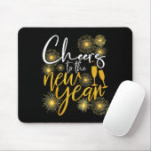 Tapis De Souris Cheers To The New Year 2026 Firework Happy New Yea (Avec souris)