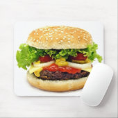 Tapis De Souris Cheeseburger (Avec souris)