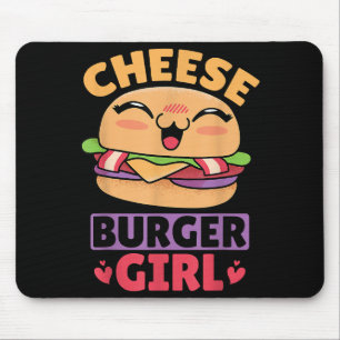 Tapis De Souris Cheeseburger Girl, Hamburger Women et Cheeseburge