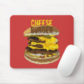 Tapis De Souris Cheeseburger Mousepad (Avec souris)