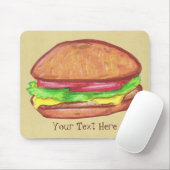 Tapis De Souris Cheeseburger Mousepad (Avec souris)