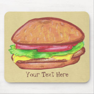 Tapis De Souris Cheeseburger Mousepad