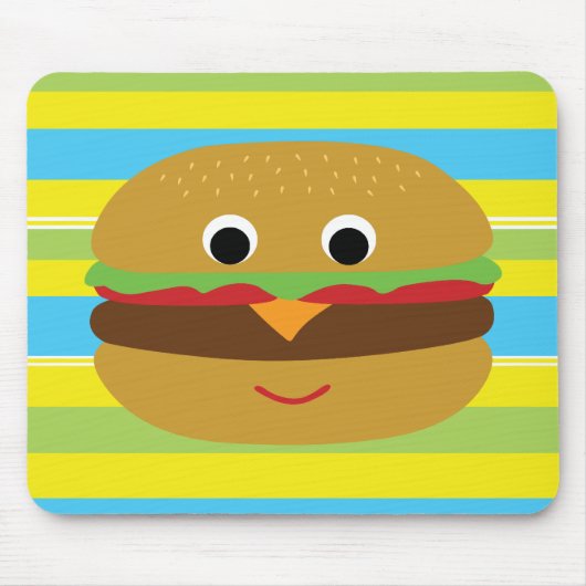 Tapis De Souris Cheeseburger rétro (Devant)