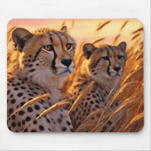 Tapis De Souris Cheetah Animal Faune Wilderness Art coloré