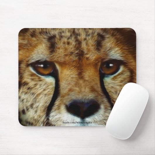 TAPIS DE SOURIS CHEETAH FACE (Avec souris)