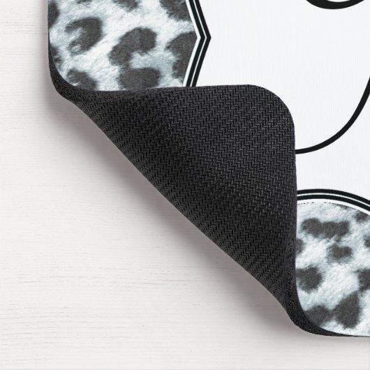 Tapis De Souris Cheetah Spot Animal Monogramme initial Souris Pad (Coin)