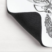 Tapis De Souris Chef à cornes inspiré de cerfs communs (Coin)