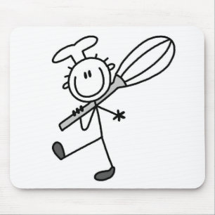 Tapis De Souris Chef Bâtonnet Avec Fouet