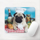 Tapis De Souris Chef Chien carlin Mousepad (Avec souris)