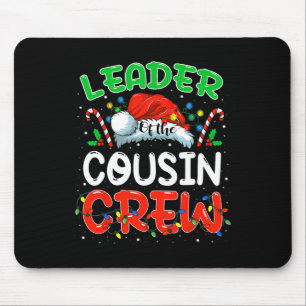 Tapis De Souris Chef De La Famille De Noël De L'Équipage Cousin