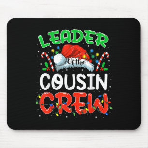Tapis De Souris Chef de l'équipe de cousins Christmas Family Match