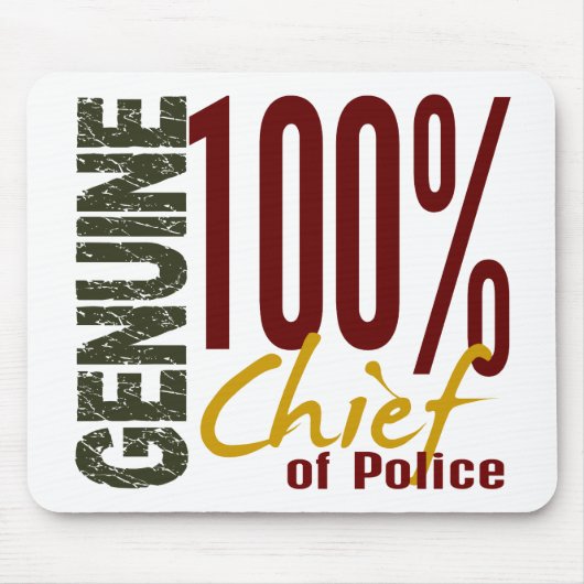 Tapis De Souris Chef de police véritable (Devant)