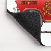 Tapis De Souris Chef des pompiers de voiture de pompier de (Coin)