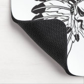 Tapis De Souris Chef du crâne indien (Coin)