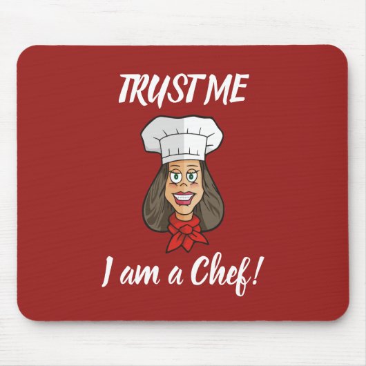 Tapis De Souris Chef femme (Devant)