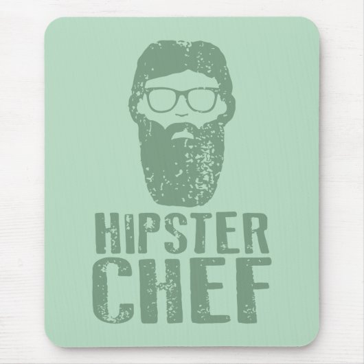 Tapis De Souris Chef Hipster (Devant)