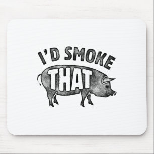 Tapis De Souris Chef Id Fumer Que Cochon Porc Barbecue Hommes Femm