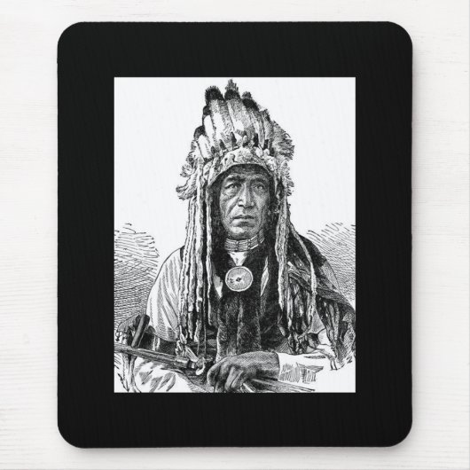 Tapis de souris Chef indien (Devant)