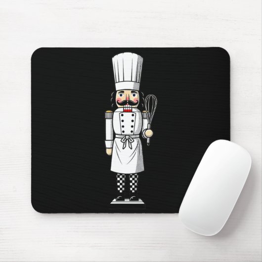 Tapis De Souris Chef Nutcracker Cook Hat Xmas  (Avec souris)