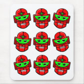 Tapis De Souris Chefs Robot Rétro (Devant)