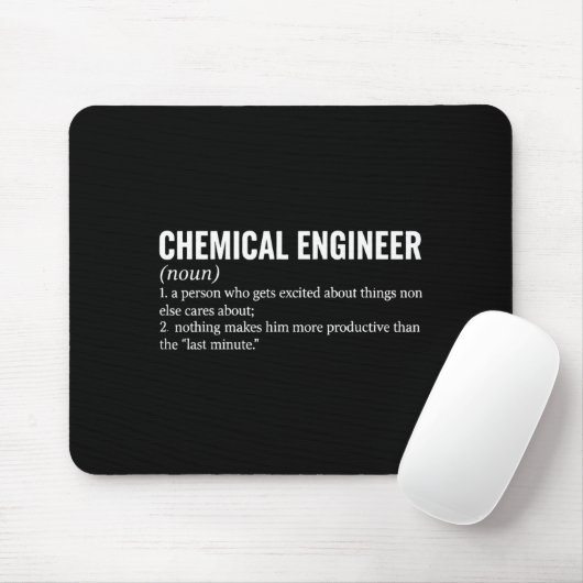 Tapis De Souris Chemical Engineer Profession Definition Engineerin (Avec souris)