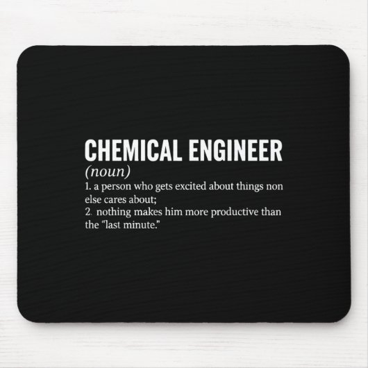 Tapis De Souris Chemical Engineer Profession Definition Engineerin (Devant)