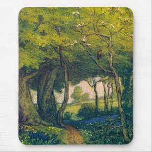 Tapis De Souris Chemin boisé Mousepad
