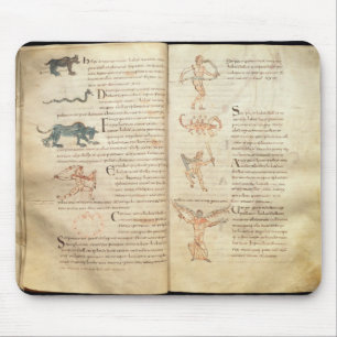 Tapis De Souris Chemin de la lune à travers les constellations