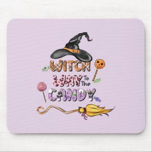 Tapis De Souris Chemin de sorcière vers le bonbon